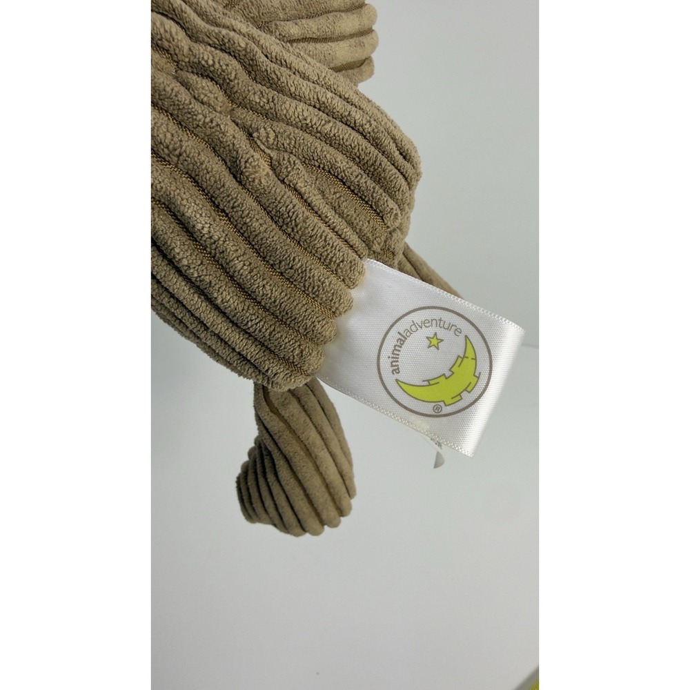 animal adventure plush Brown Moose Deer reindeer 2018 Corduroy Ribbed Stuffed - Picture 3 of 7